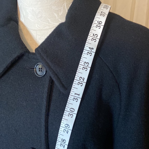 EUC Sag Harbor wool coat. Black, size 16 - Picture 2 of 9
